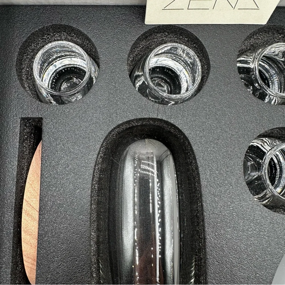 ZENS‎ glass sake set 8 pieces